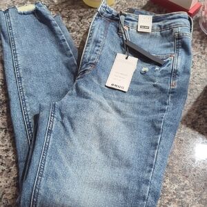 Judy Blue Light Blue Distressed Skinny Jeans